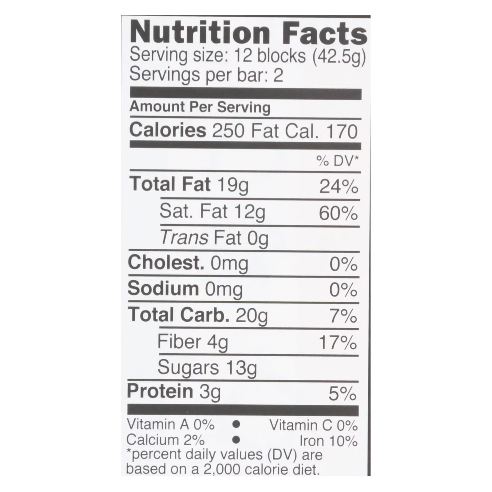 (Price/case)Divine - Bar Chocolate Dark W/mint Crisp - Case of 12 - 3 OZ