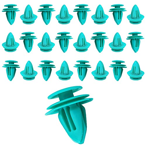 20519-42018A 30x Nylon Door Panel Trim Retainer - 8mm Door Panel Push Clips with Seal- Compatible with Tesla - Replaces OEM #: 1135147-00-B