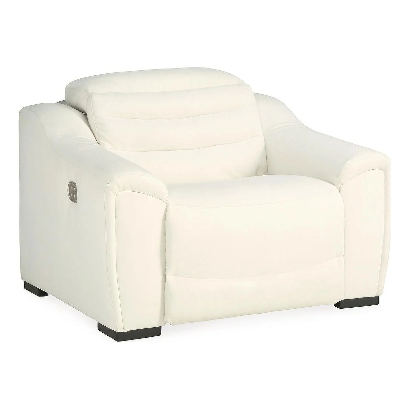 Ashley Furniture Next-Gen Gaucho Faux Leather Power Recliner in White