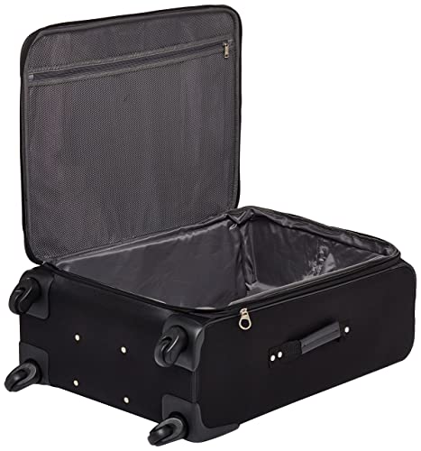 American Tourister Pop Max Softside Luggage with Spinner Wheels, Purple, 3-Piece Set (21/25/29)