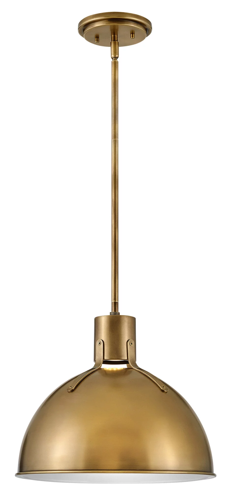 3487SK-Hinkley Lighting-Argo - 14 Inch 6.5W 1 LED Small Pendant-Satin Black Finish