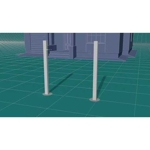 Veranda Linden H x 8 ft. W White Vinyl Privacy Fence Panel Kit