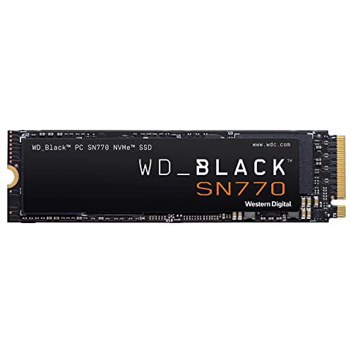 WD_BLACK 1TB SN770 NVMe Internal Gaming SSD Solid State Drive - Gen4 PCIe, M.2 2280, Up to 5,150 MB/s - WDS100T3X0E - [Previous Generation]