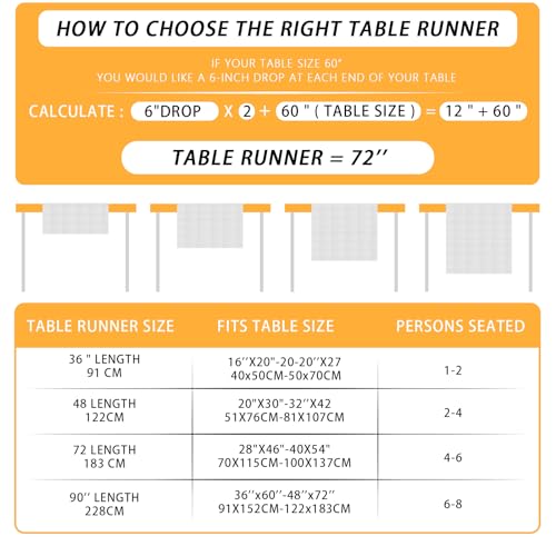 Fall Table Runner,13x90 Inch Long Mushroom Gnome Maple Leaf Decorations Autumn Thanksgiving Farmhouse Centerpiece Seasonal Harvest Vintage Table Mats Kitchen Dining Indoor Outdoor Home Party Decor