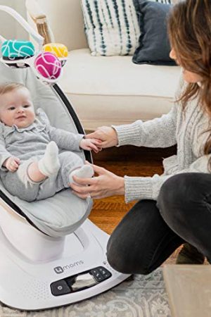 4moms mamaRoo 4 Multi-MotionTM Baby Swing, Bluetooth Baby Rocker with 5 Unique Motions
