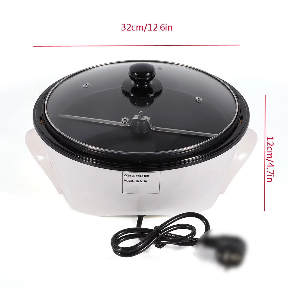 YIYIBYUS Electric Coffee Bean Roasting Baking Machine 1500G Coffee Roaster Baker Household White