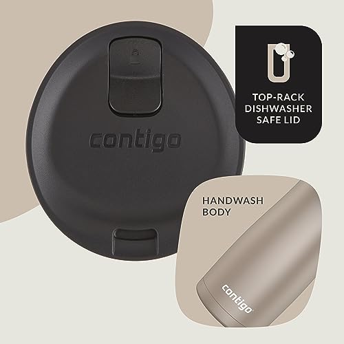 Contigo AUTOSEAL West Loop Vacuum-Insulated Stainless Steel Travel Mug with Easy-Clean Lid 20 oz Sake