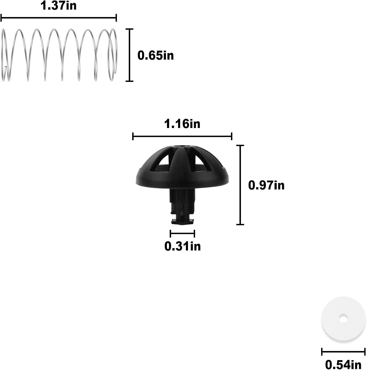 Coffee Maker Brew Basket Water Stop Valve Kit fits for Hamilton Beach FlexBrew Coffee Makers Basket 990117900 990237500-2 Sets