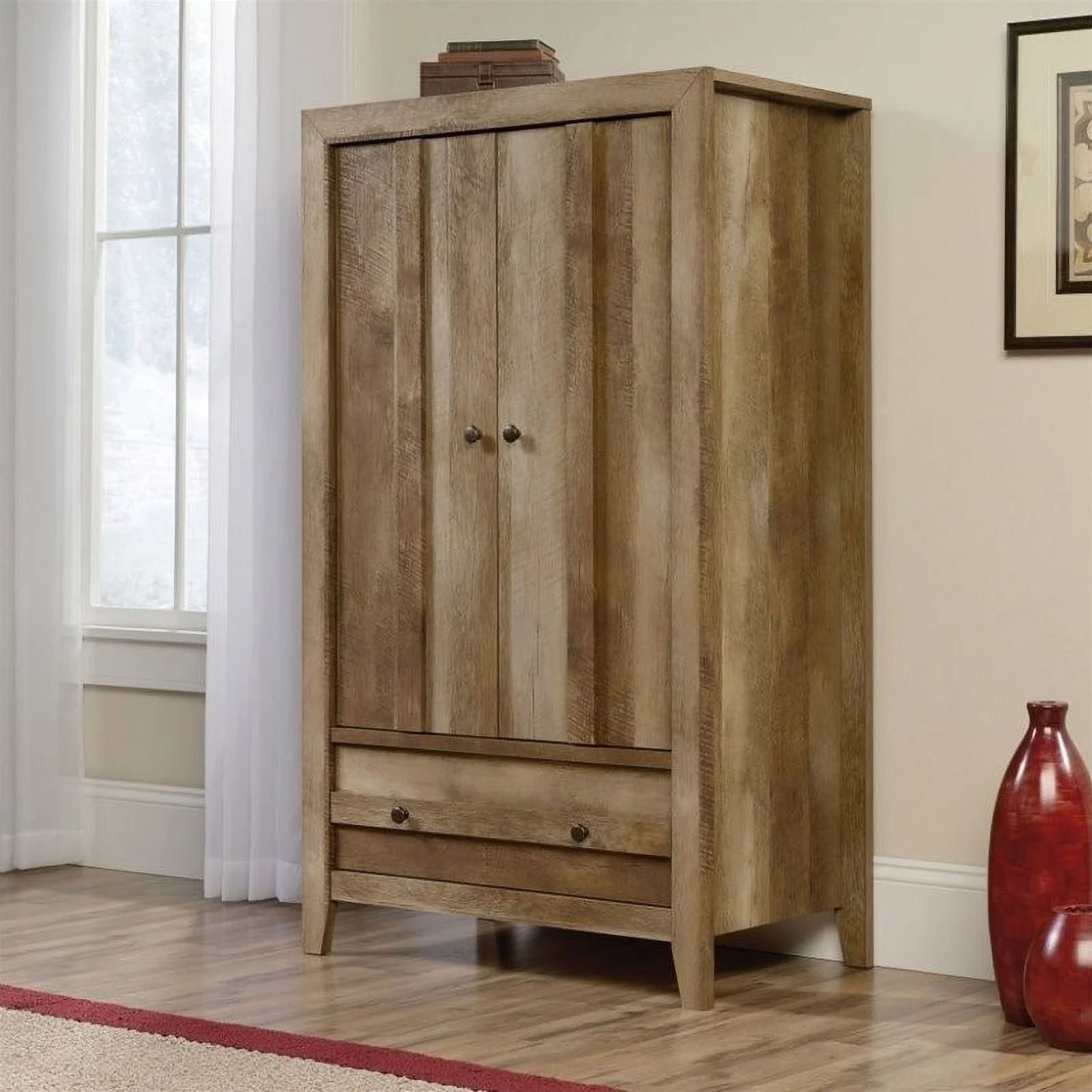 Allora Armoire in Craftsman Oak