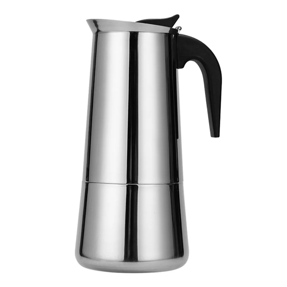 ammoon Electric Coffee Maker, Stainless Steel Portable Espresso Filter Pot, European Coffee Cup Suitable for Office and Dormitory Use