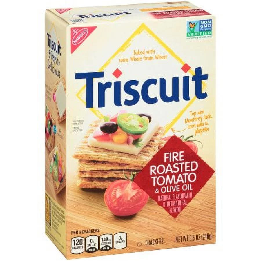 Triscuit Fire Roasted Tomato & Olive Oil Crackers (Pack of 16)