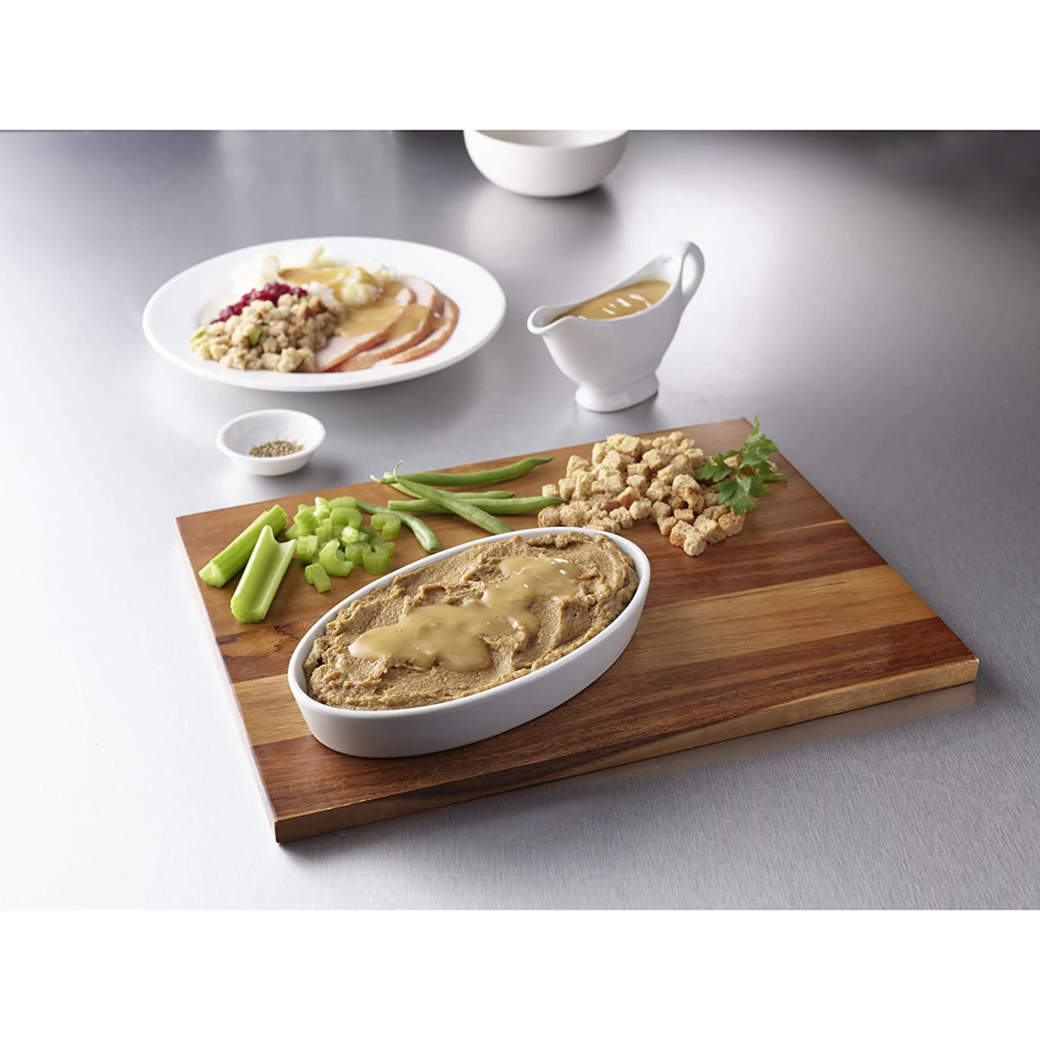 Hormel Health Lab THICK & EASYï¿½ Purees Roasted Turkey with Bread Stuffing & Green Beans, 7 oz (Pack of 2)