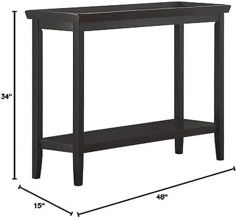 KHBIULIFE Ledgewood Console Table with   Cherry