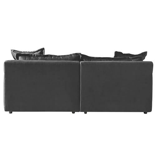 84-in. L-Shaped Chaise Sofa Reversible 2-Piece Sectional Couches in Beige