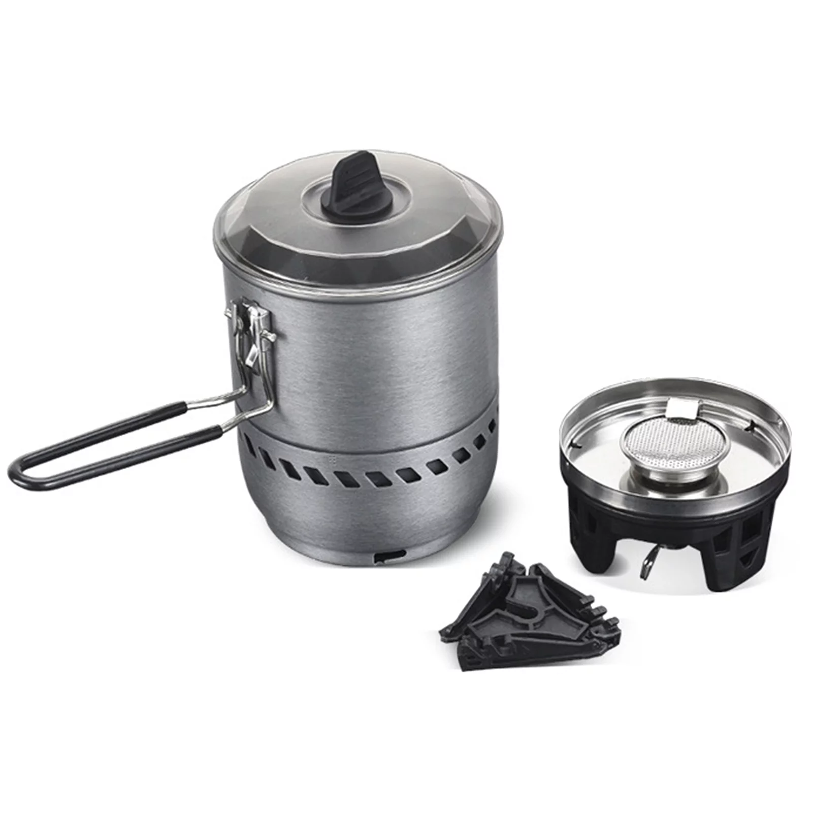 BULIN camp stove, Stove Pot Wild Windproof Head Camp Buzhi Stove Huiop All-in-one Tubbek