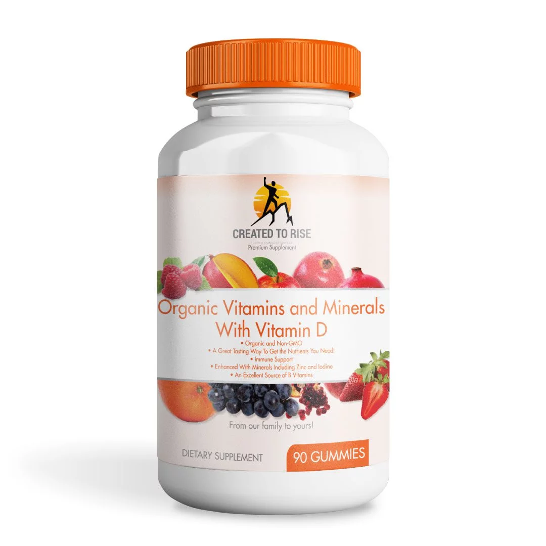 Created To Rise Organic Vitamins & Minerals With Vitamin D