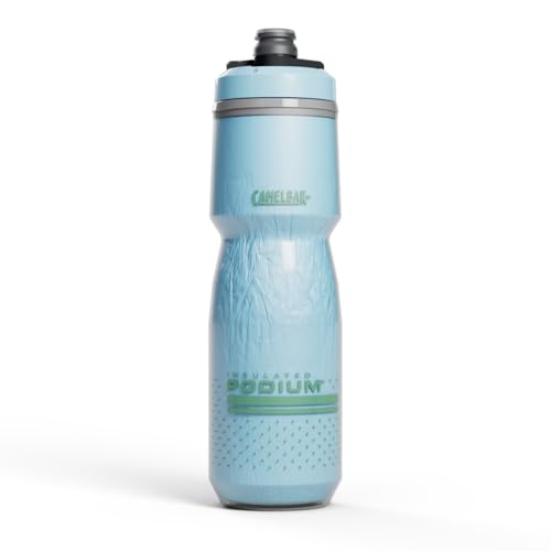 CamelBak Podium Chill Bike Insulated Squeeze Water Bottle Navy Stripe, 24oz
