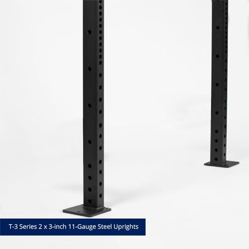Titan Fitness T-3 Series Space Saving Rack 91 in. Tall 12 in. Deep Wall Mount