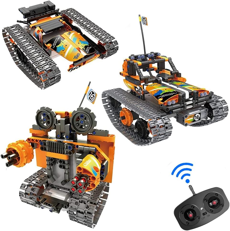 SERANO 3-in-1 STEM Remote Control Building kit - Tracked car/Robot/Tank for 6-12 Years Old boy Gift (392Pcs) …