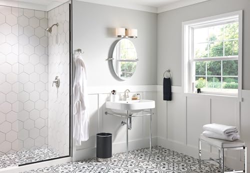 Moen Sarona Mediterranean Bronze One-Handle Single Hole Rustic Farmhouse Bathroom Faucet with Optional Deckplate, Traditional Bathroom Sink Faucet and Drain Assembly, 84144BRB