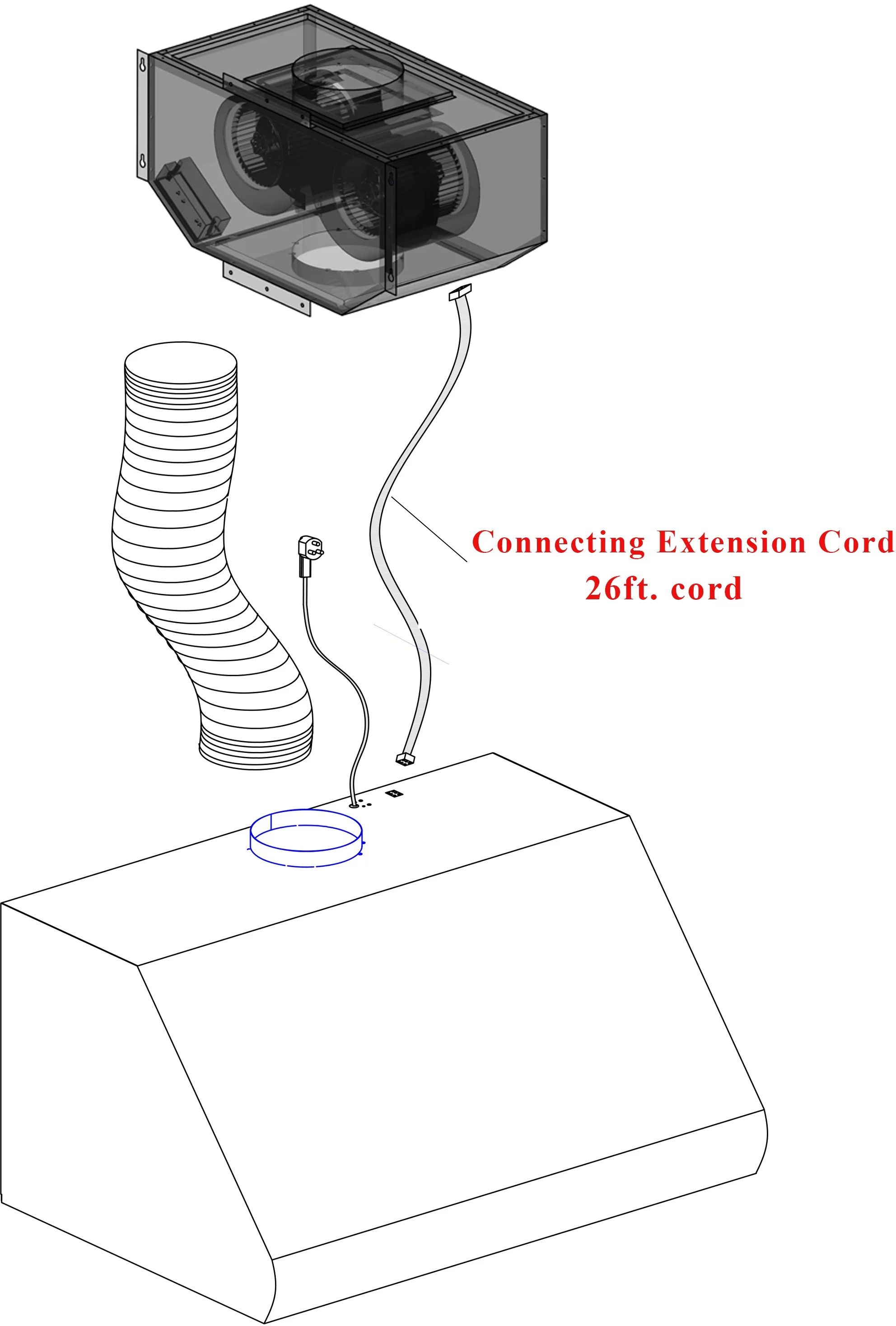 ZLINE 40 in. 1200 CFM Remote Blower Range Hood Insert in Stainless Steel (721-RD-40)