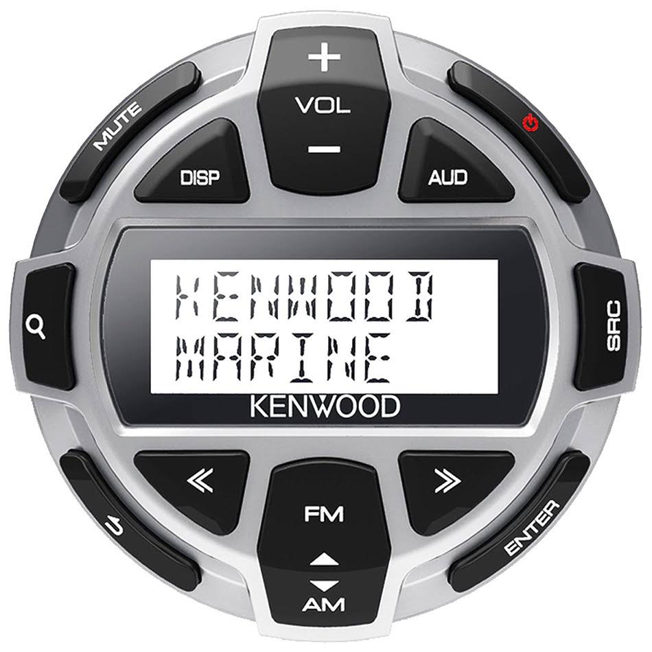 Kenwood KMR-M325BT Single DIN Marine Digital Media Bluetooth Receiver Kenwood KCA-RC55MR Wired Remote