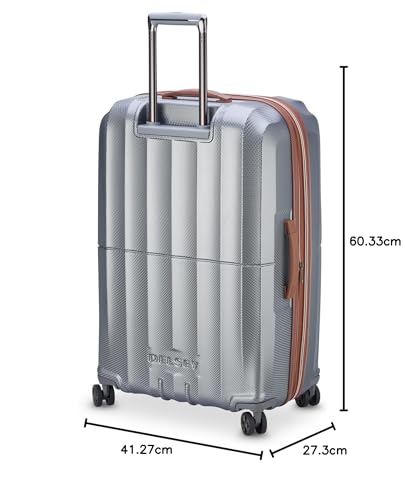 DELSEY PARIS Carrousel Hardside Expandable Luggage with Spinner Wheels, Navy, Carry-on 21 Inch