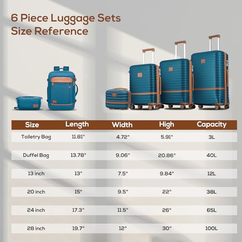 Joyway Expandable Carry on Luggage Sets Airline Approved, Lightweight Hard Shell 20 Inch Carry-on Suitcase with Spinner Wheels