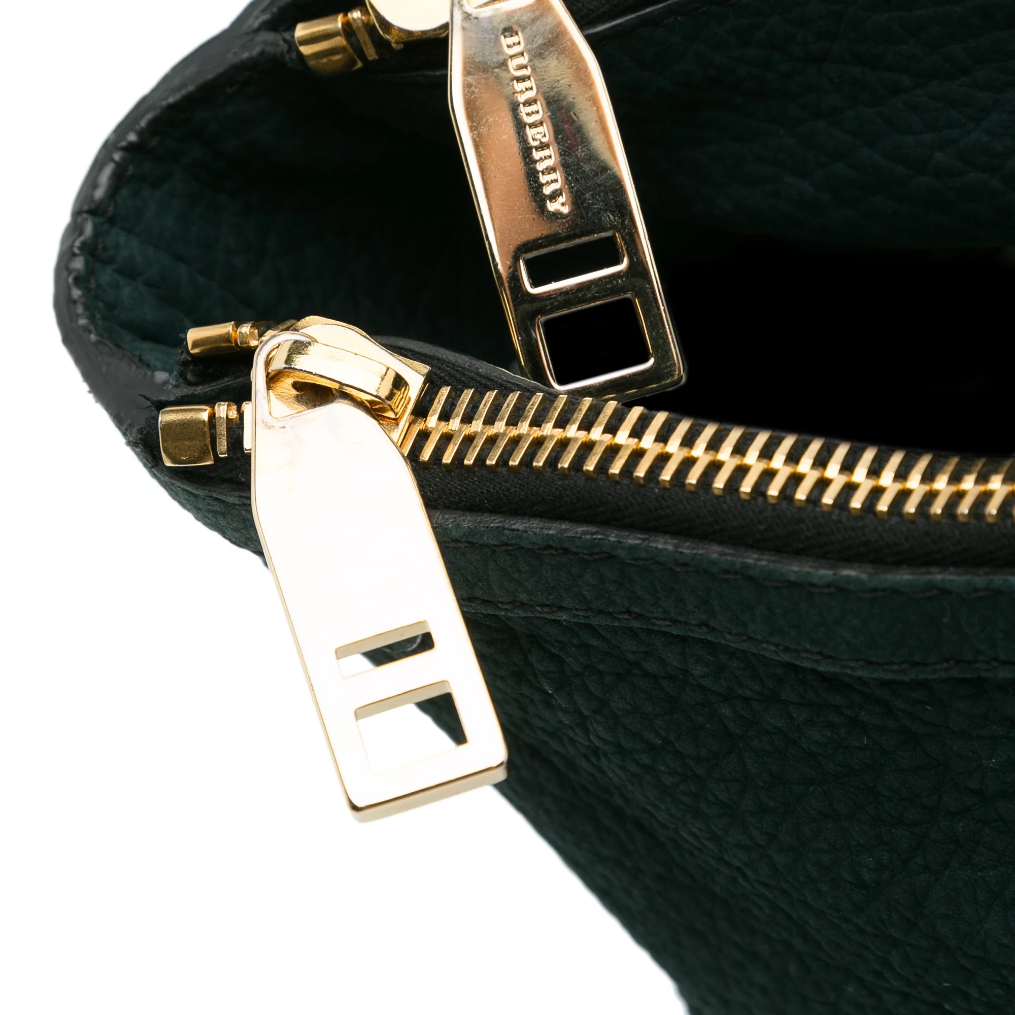 Pre-Owned Authenticated Burberry Satchel Calf Leather Blue Unisex (Good)