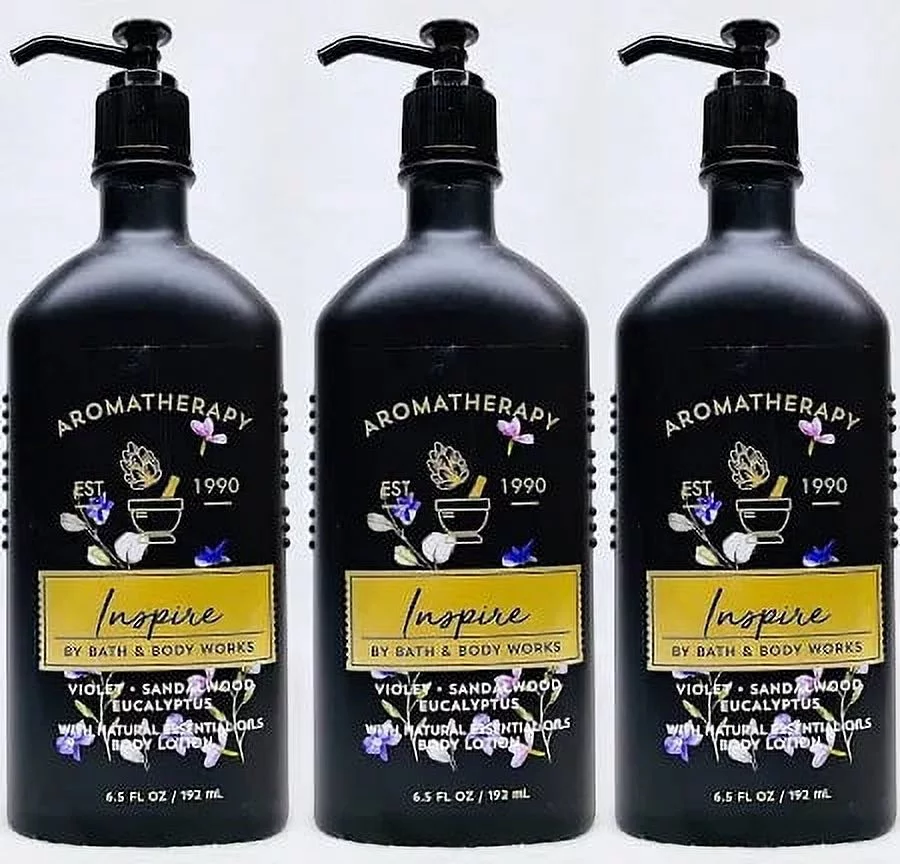 Bath & Body Works Aromatherapy Inspire Violet Sandalwood Eucalyptus Body Lotion (3)