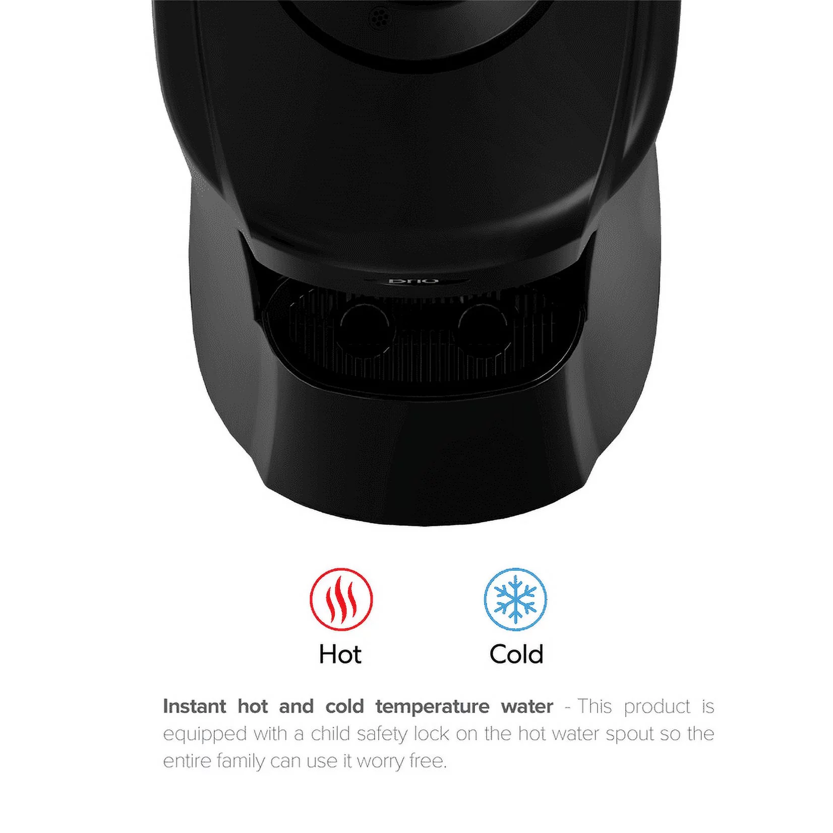 Brio 500 Series Top-Load 3-5 Gallon Capacity Curved Water Cooler Dispenser