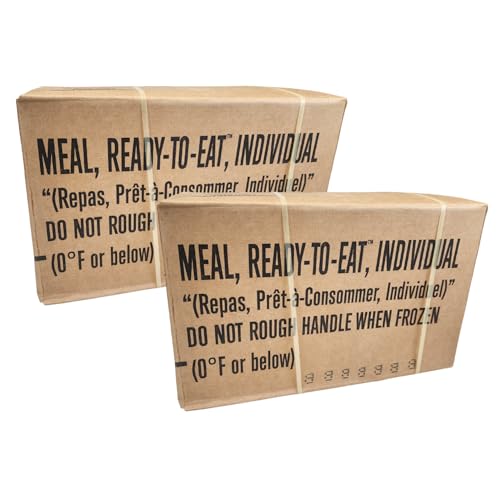 Military Outdoor Clothing MRE (Meals Ready-to-Eat), Genuine U.S. Military Surplus, US GI Inspection Date 05/25, Pack A (Menus 1-12) and/or Pack B (Menus 13-24) (Case B, 1, Count)