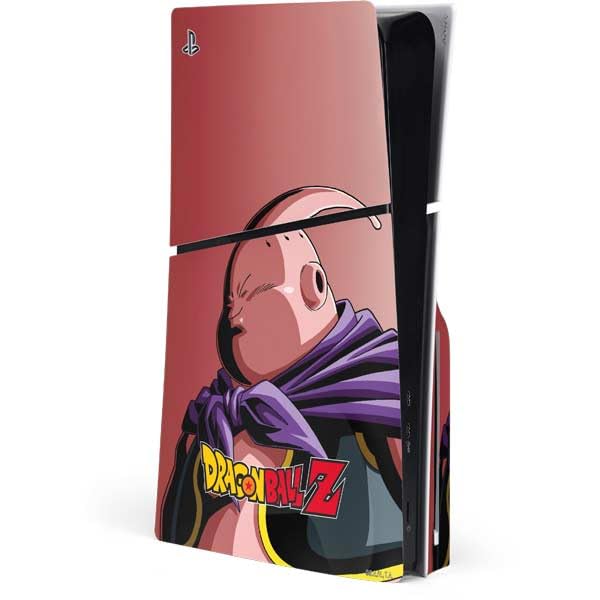 Skinit Decal Gaming Skin Compatible with PS5 Slim Disk Console - Officially Licensed Dragon Ball Z Goku Iconic Kanji Symbol Design