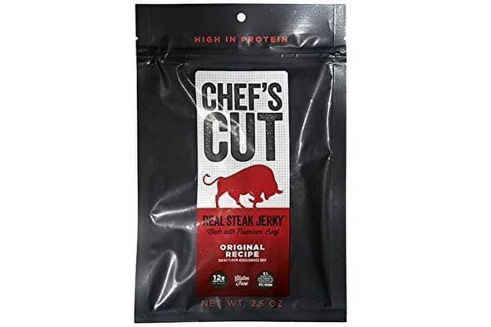 Chefs Cut Original Recipe Real Turkey Jerky, 2.5 Oz (Pack of 8)