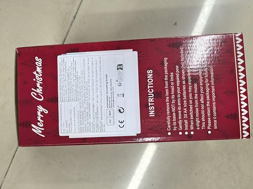 SdeNow Twerking Christmas Snowman Santa Singing Dancing Snowman Santa Claus Animated Plush Toys,6 English Christmas Songs