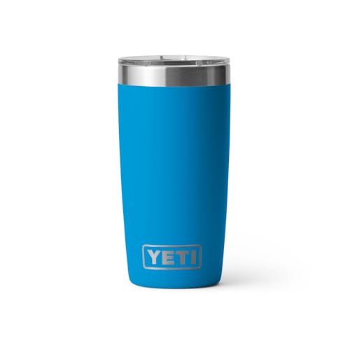 YETI Rambler 10 oz Tumbler, Stainless Steel, Vacuum Insulated with MagSlider Lid, Firefly Yellow