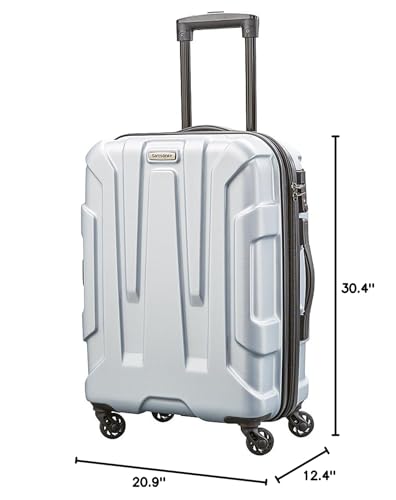 Samsonite Centric Hardside Expandable Luggage with Spinner Wheels, Blue Slate, Carry-On 20-Inch