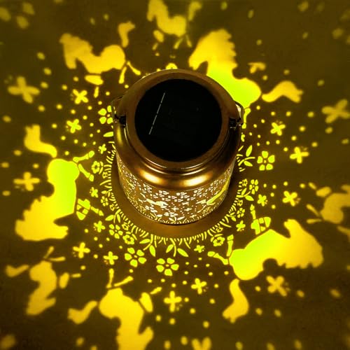 Solar Lanterns Outdoor Turtle Lantern Garden Decor Waterproof Decor Light Hanging Solar Lights Yard Decor,Gifts for Women Gifts for Mom Gifts for Grandma