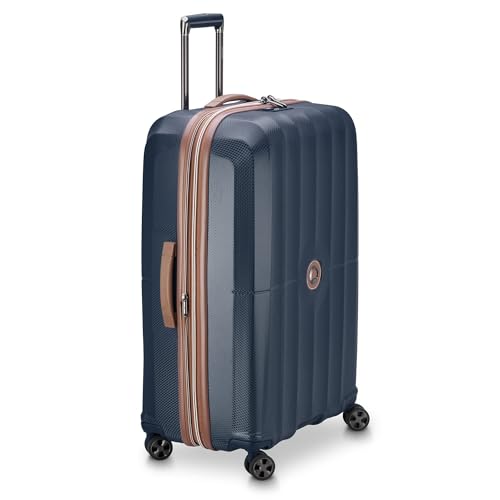 DELSEY PARIS Carrousel Hardside Expandable Luggage with Spinner Wheels, Navy, Carry-on 21 Inch