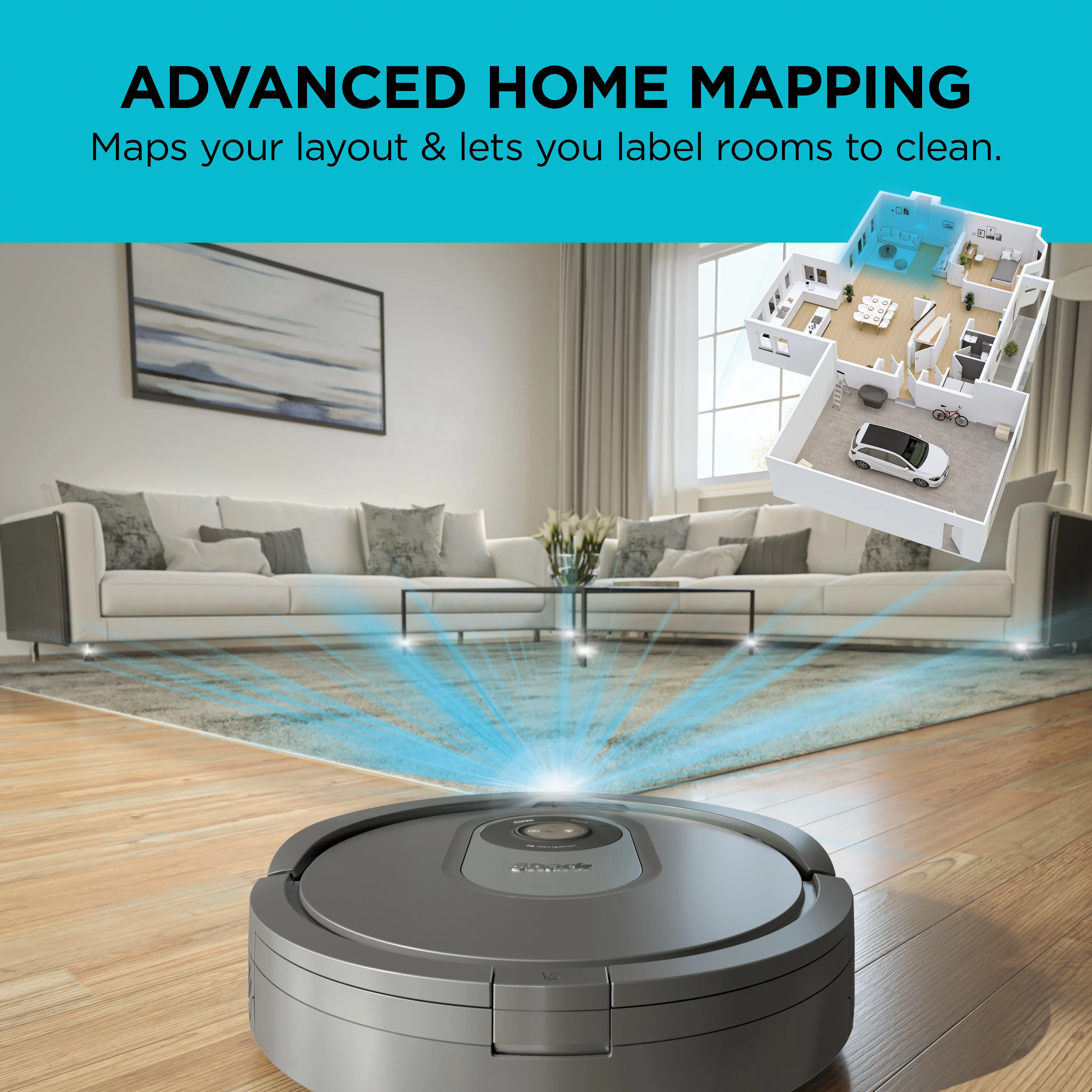 Shark RV2001 AI Robot Vacuum with Self-Cleaning Brushroll