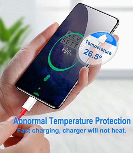 ChiChiFit OnePlus 7 pro Warp Charger,30W Quick Rapid Charge Power AC Wall Adapter [5V 6A] with USB-C Fast Charging Data Cable（3.3FT Compatible with OnePlus 7Pro/ 6T/ 6/ 5T/ 5/ 3T/ 3