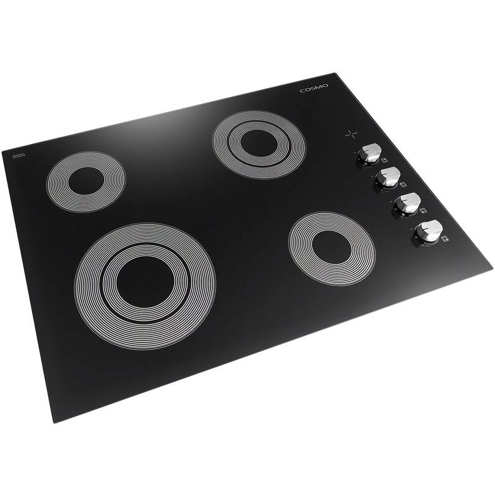 Cosmo 30 in. Drop-In Electric Ceramic Glass Cooktop & Microwave w/ Vent Fan Set