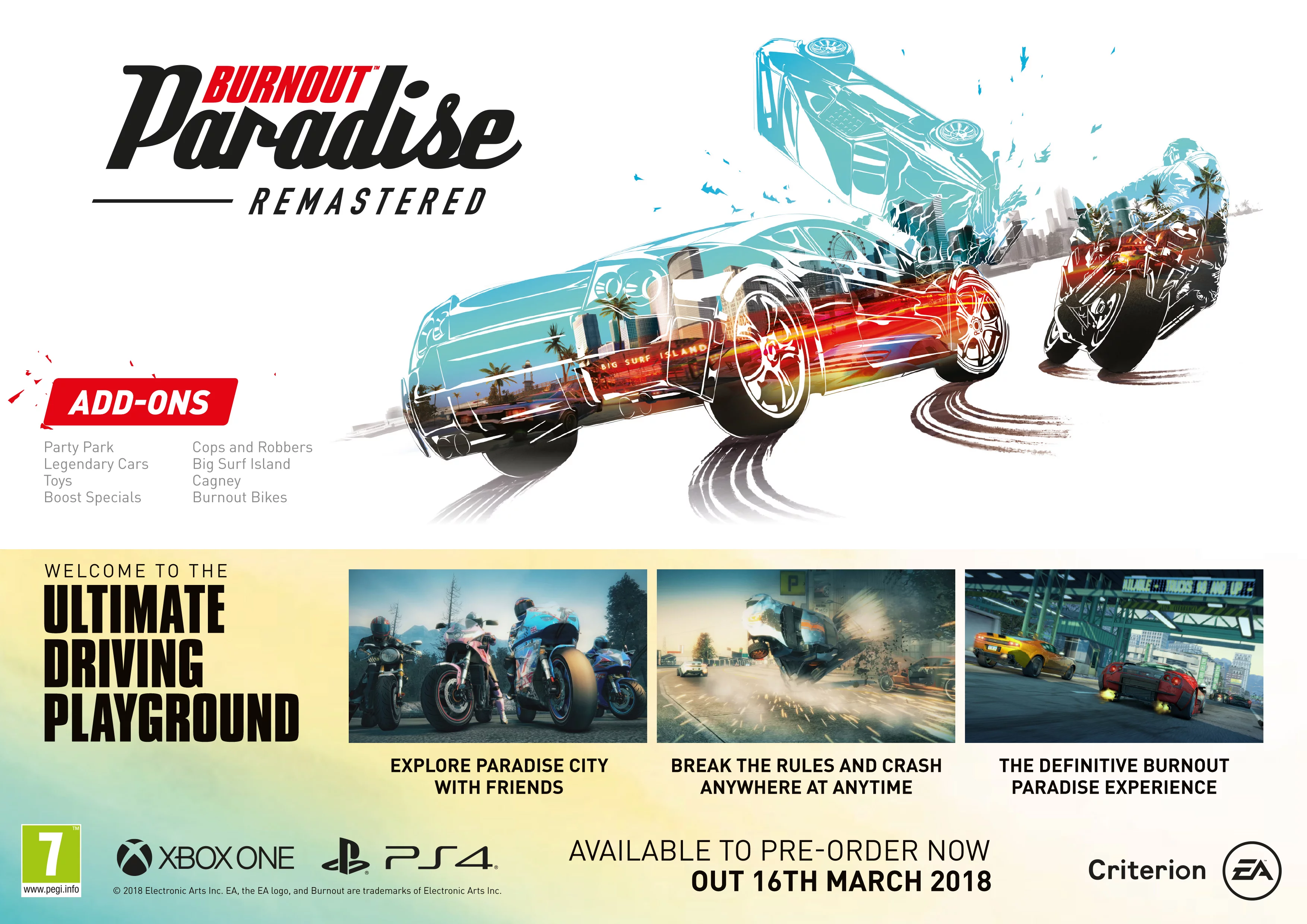 Burnout Paradise Remastered, Electronic Arts, PlayStation 4, [Physical], 014633738971