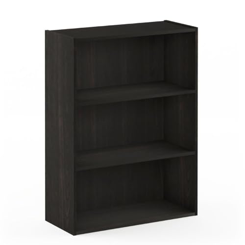 Furinno Pasir 3-Tier Open Shelf Bookcase, Americano
