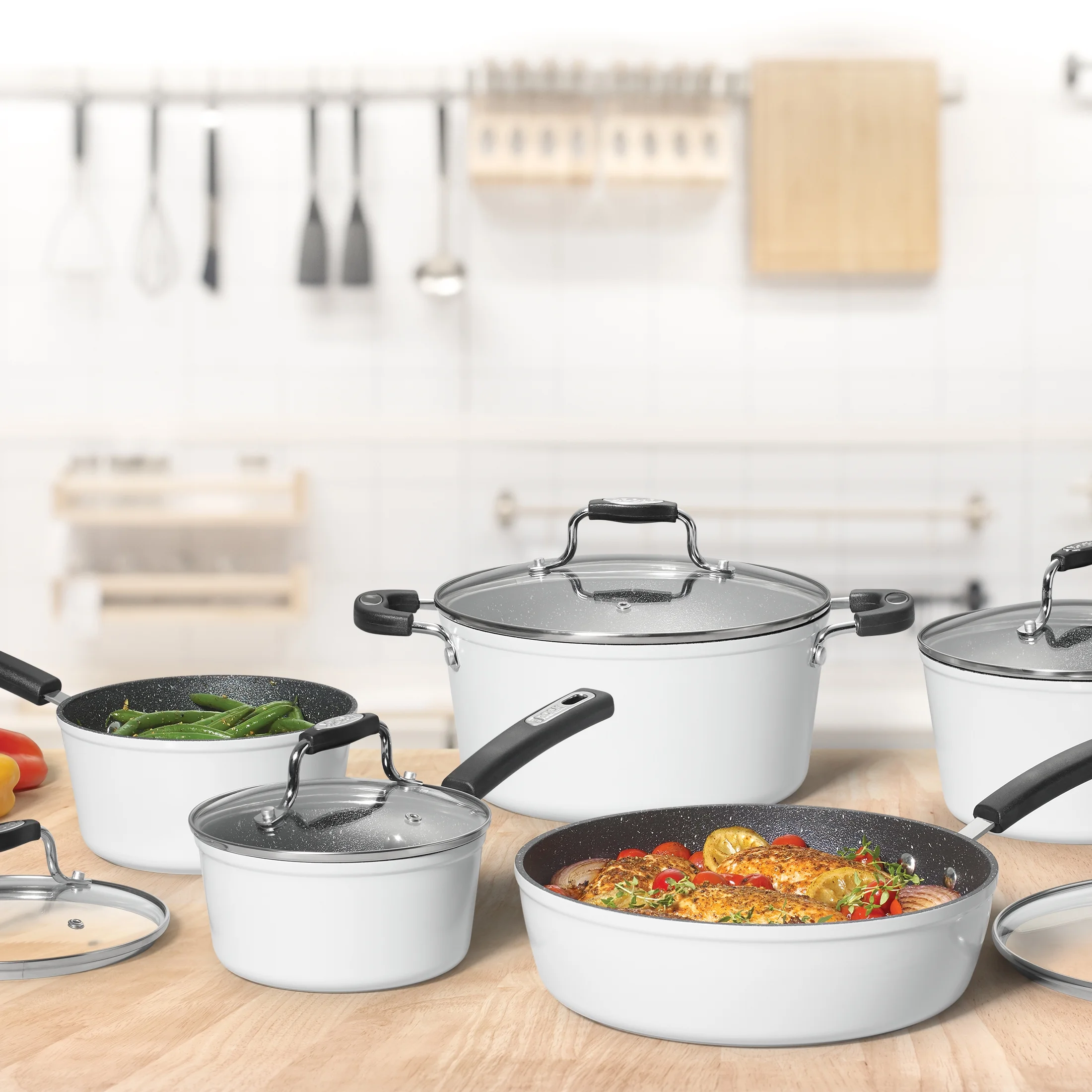 Starfrit The Rock Essentials 10 Piece Set, White