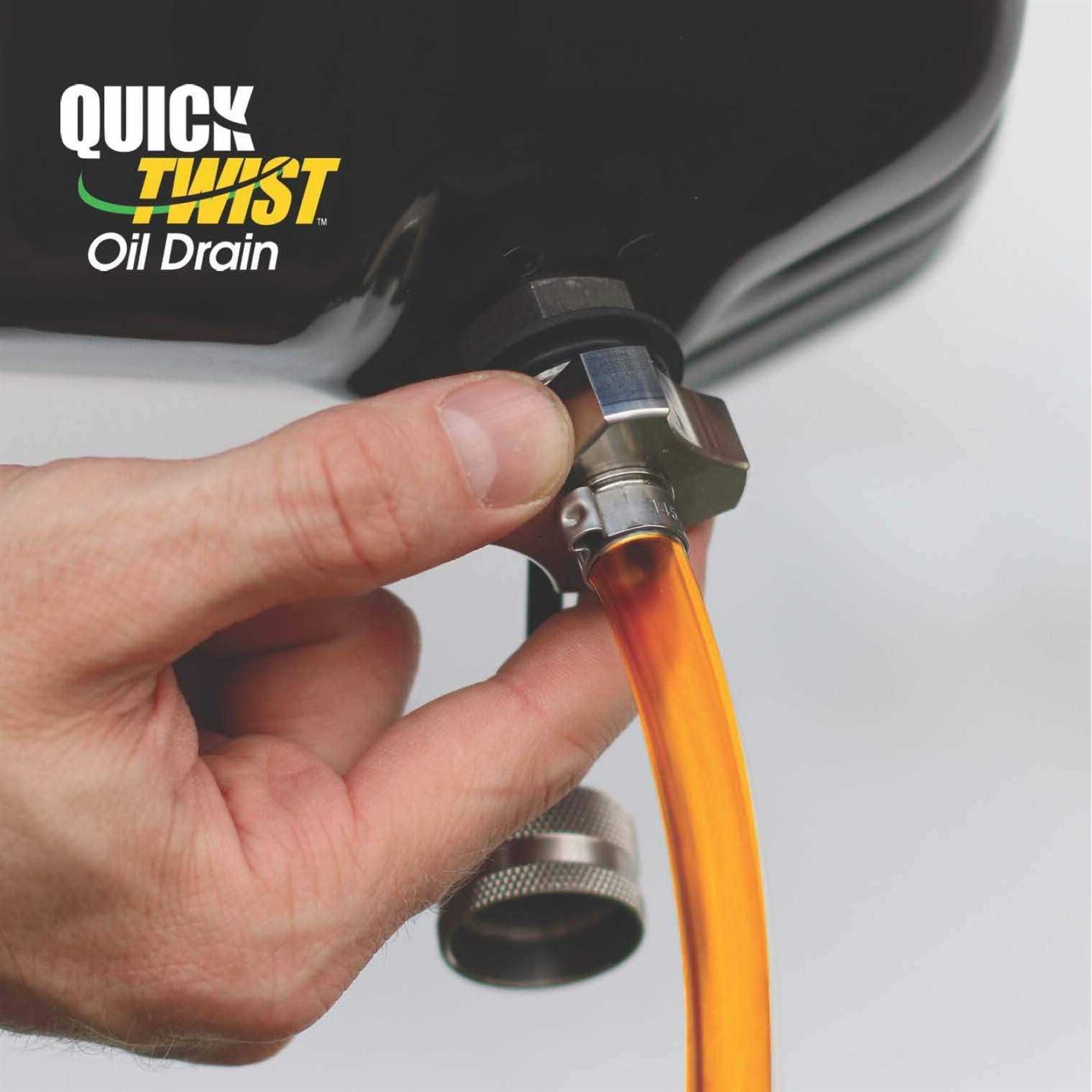 ValvoMax Quick Twist Oil Drain Valve the Fastest Easiest Cleanest Way to Change Oil at Home No Tools
