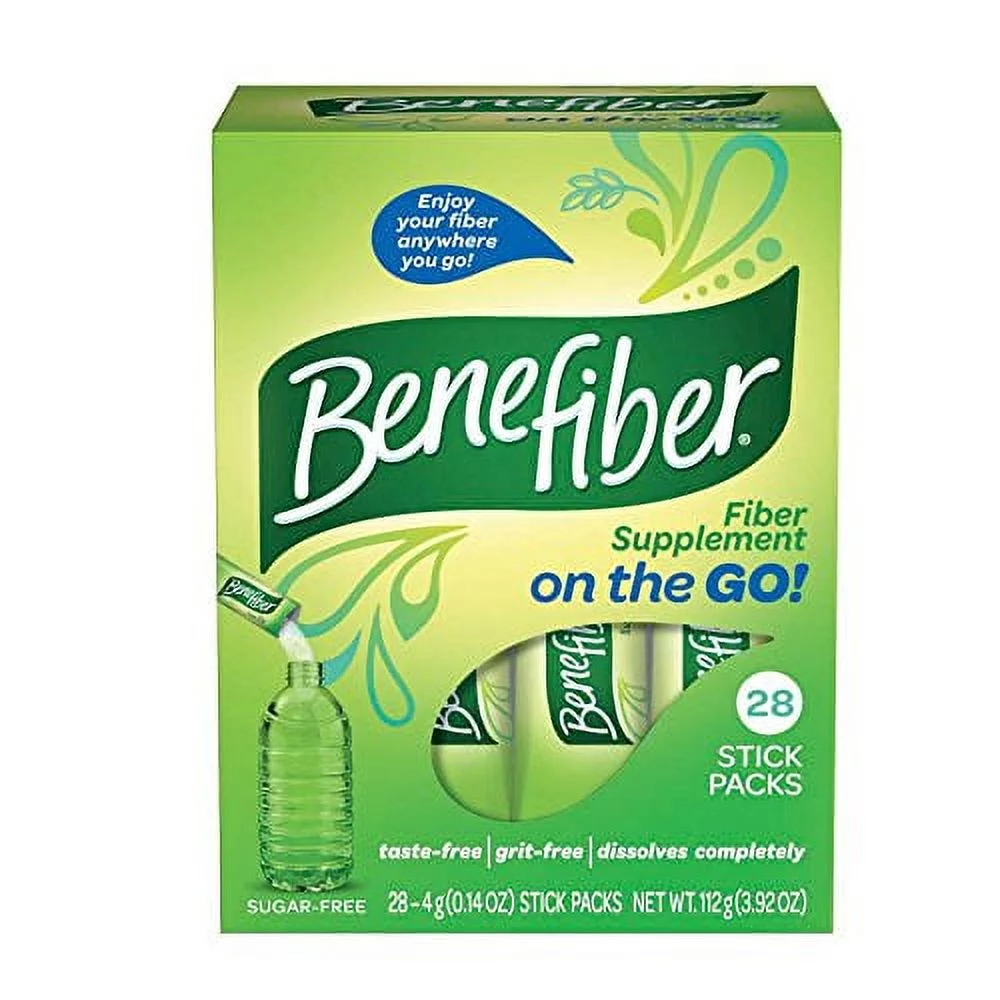 3 Pack BeneFiber Fiber Supplement on the Go! 28 Stick Packs Each