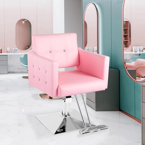 Styling Chair for Hair Stylist,Wide Seat Hydraulic Hair Salon Chair Barber Chair, 360° Swivel,Recline 135°，Beauty Spa Cosmetology Shampoo Hairdressing Braiding Tattoo Chair for Women Men