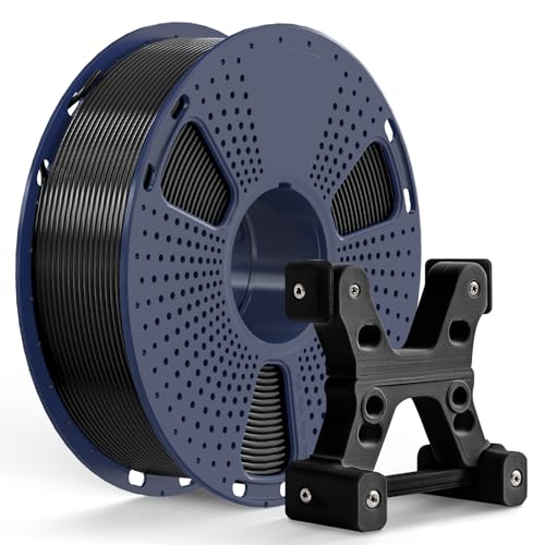 PETG Filament 1.75mm 2025 Upgrade Spool Compatible with Bambulab Refill Filament, 2kg(4.4lbs) SUNLU PETG 3D Printer Filament, 1.75mm Dimensional Accuracy +/- 0.02mm, Black+Black Bundle