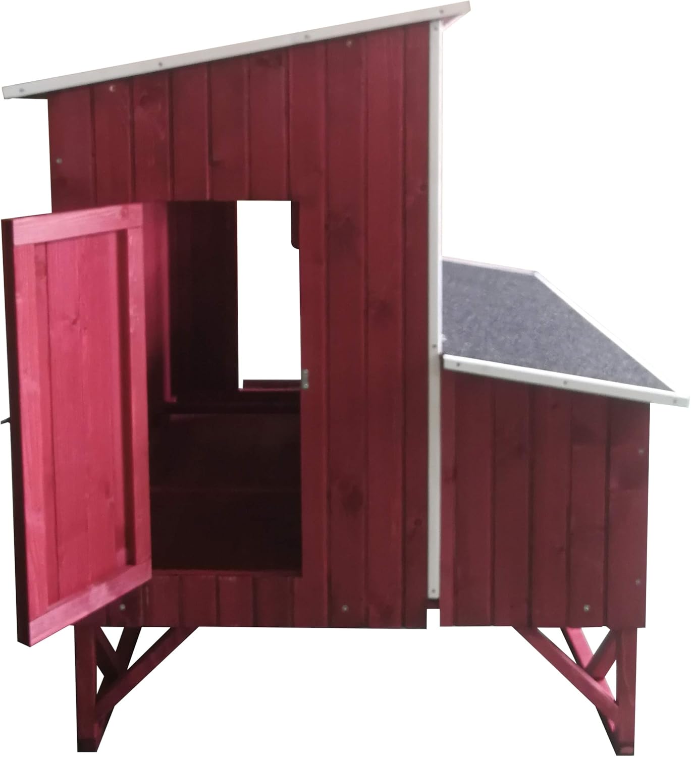 Large Wood Backyard Chicken Coop Hen House 4-8 Chickens w 4 nesting box New